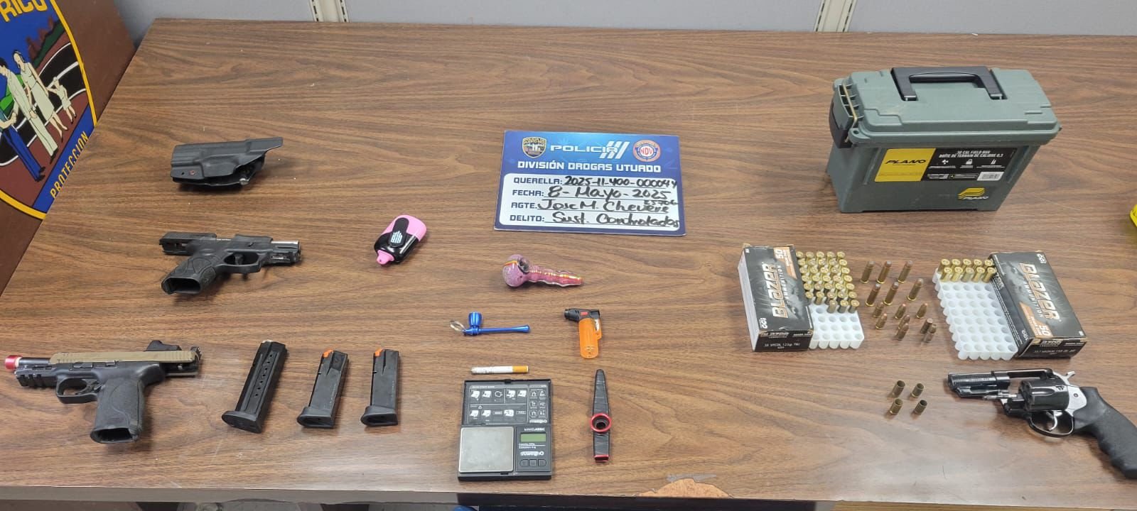 Arrestan a hombre armado en estacionamiento de parque en Lares durante vigilancia antidrogas